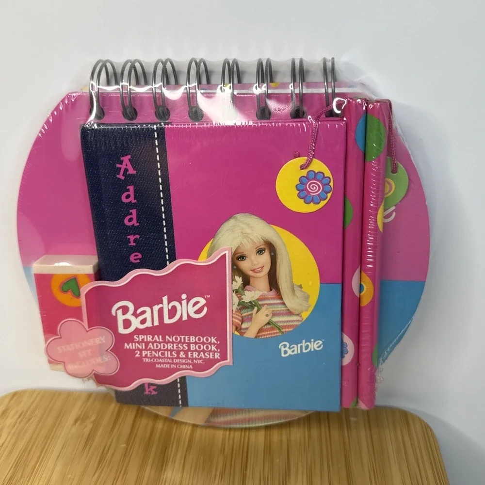 VTG 1998 Mattel Barbie Address‎ Book Note Book Gift Set Sealed